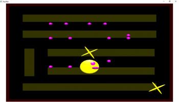 Free PacMan Computer Graphics Project using OpenGL